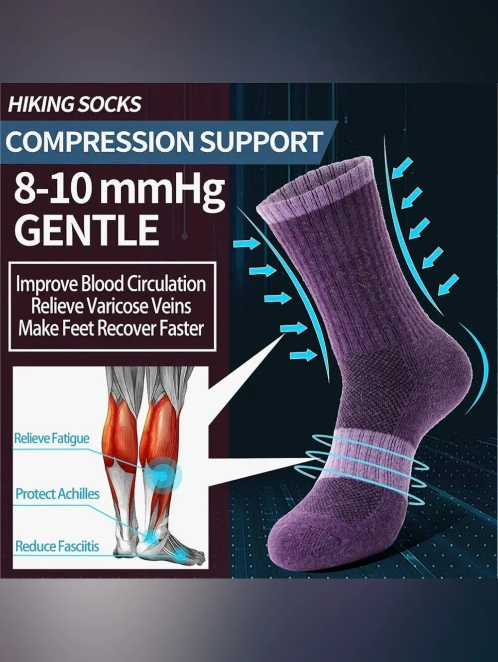 Merino Wool Blend Women's 2pk of Sport Socks